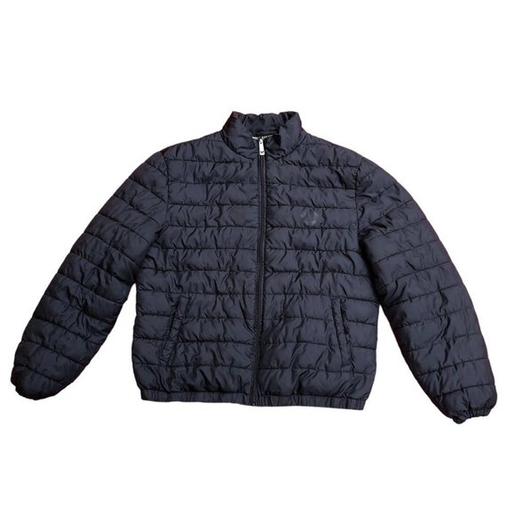 Rare True Religion Puffer Jacket Large Black - Picture 1 of 8